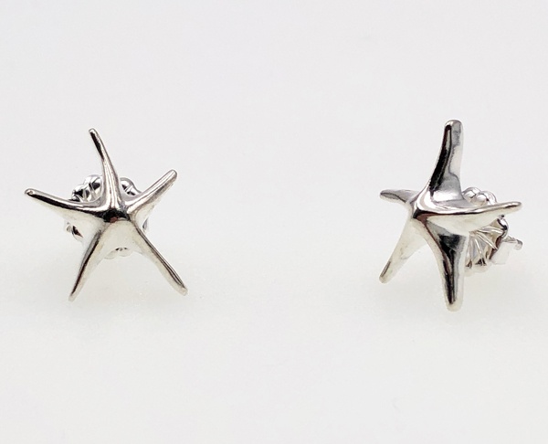 sterling silver seastar earrings