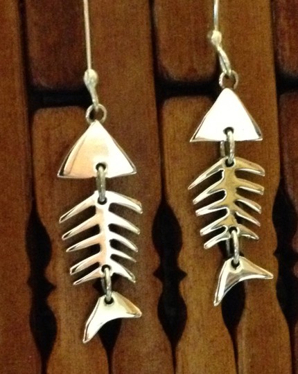 articulated fish earrings
