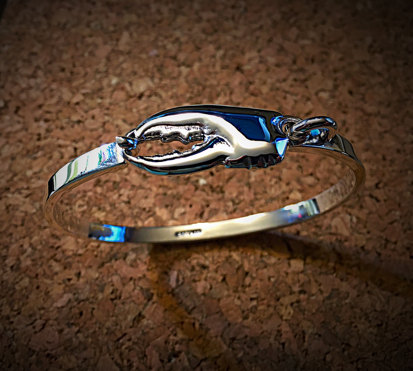 sterling lobster claw bracelet
