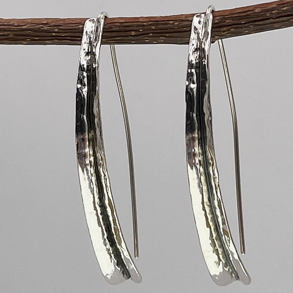 concave twig earrings