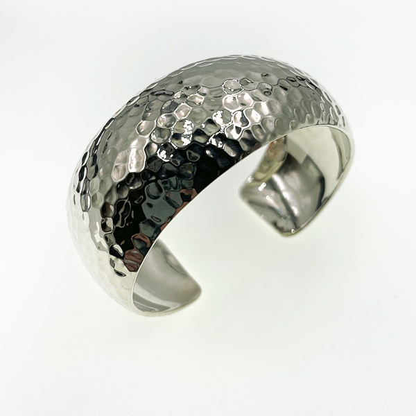 domed hammered cuff