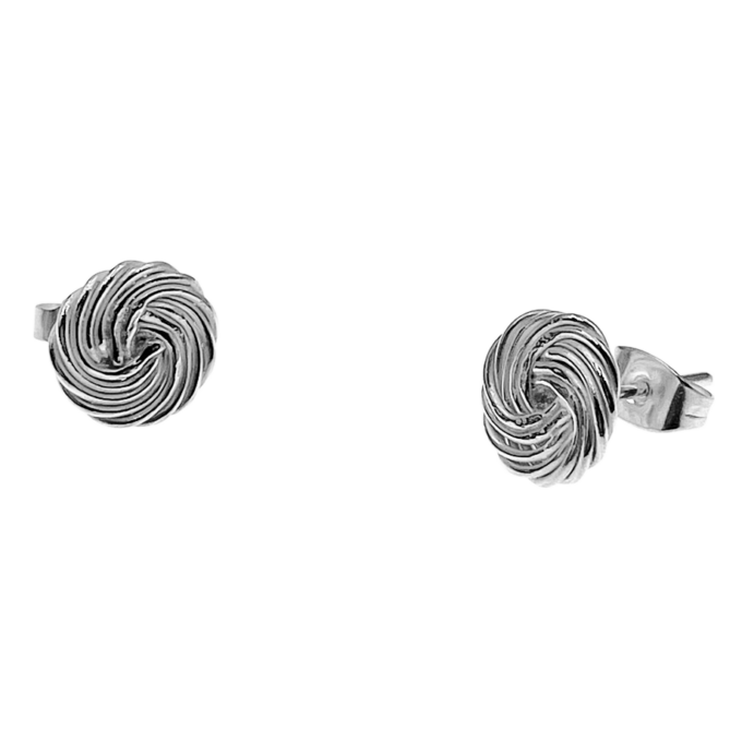 circle swirl earrings